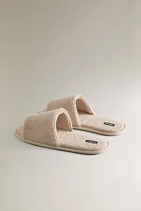 OPEN TERRY BATHROOM SLIPPERS