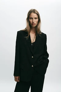 BLAZER JACQUARD ÉPAULETTES