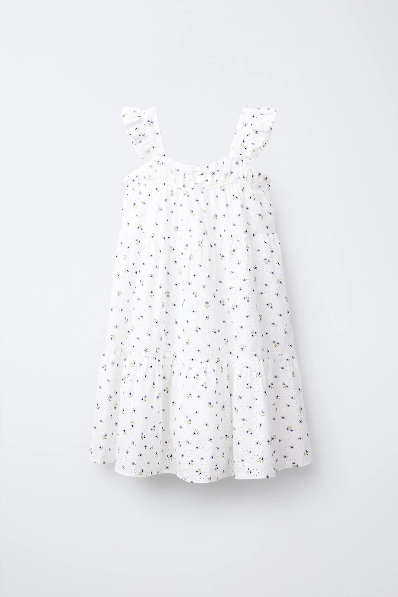 EMBROIDERED FLORAL DRESS
