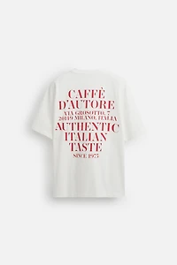 T-SHIRT À INSCRIPTION IMPRIMÉE