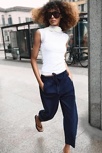 ELASTIC WAIST PANTS