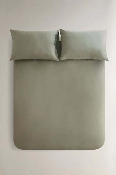HOUSSE DE COUETTE COTON RAYÉE