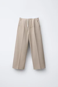 PANTALON WIDE LEG TAILLE DOUBLE
