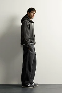 HOODED CREWNECK SWEATSHIRT