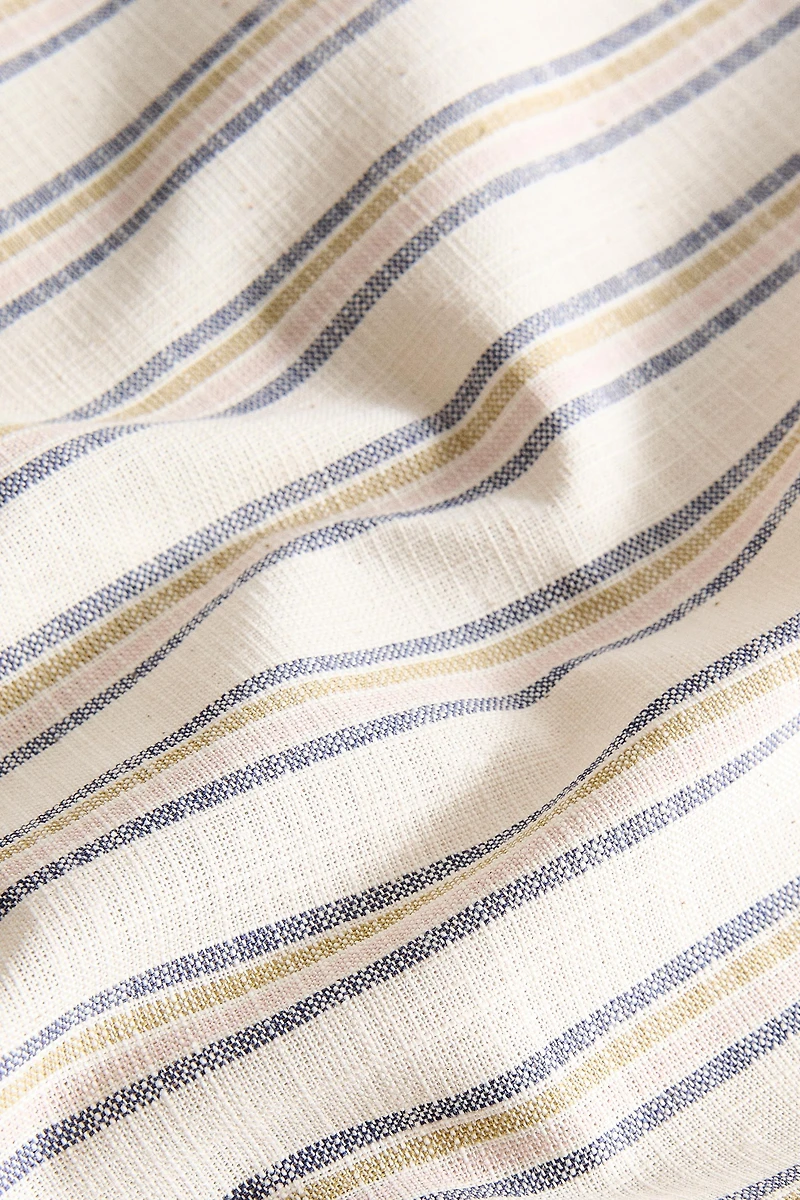 SET OF DYED THREAD STRIPED NAPKINS (PACK OF 2)
