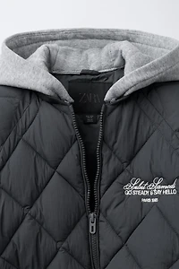 VESTE REMBOURRÉE À CAPUCHE AMOVIBLE