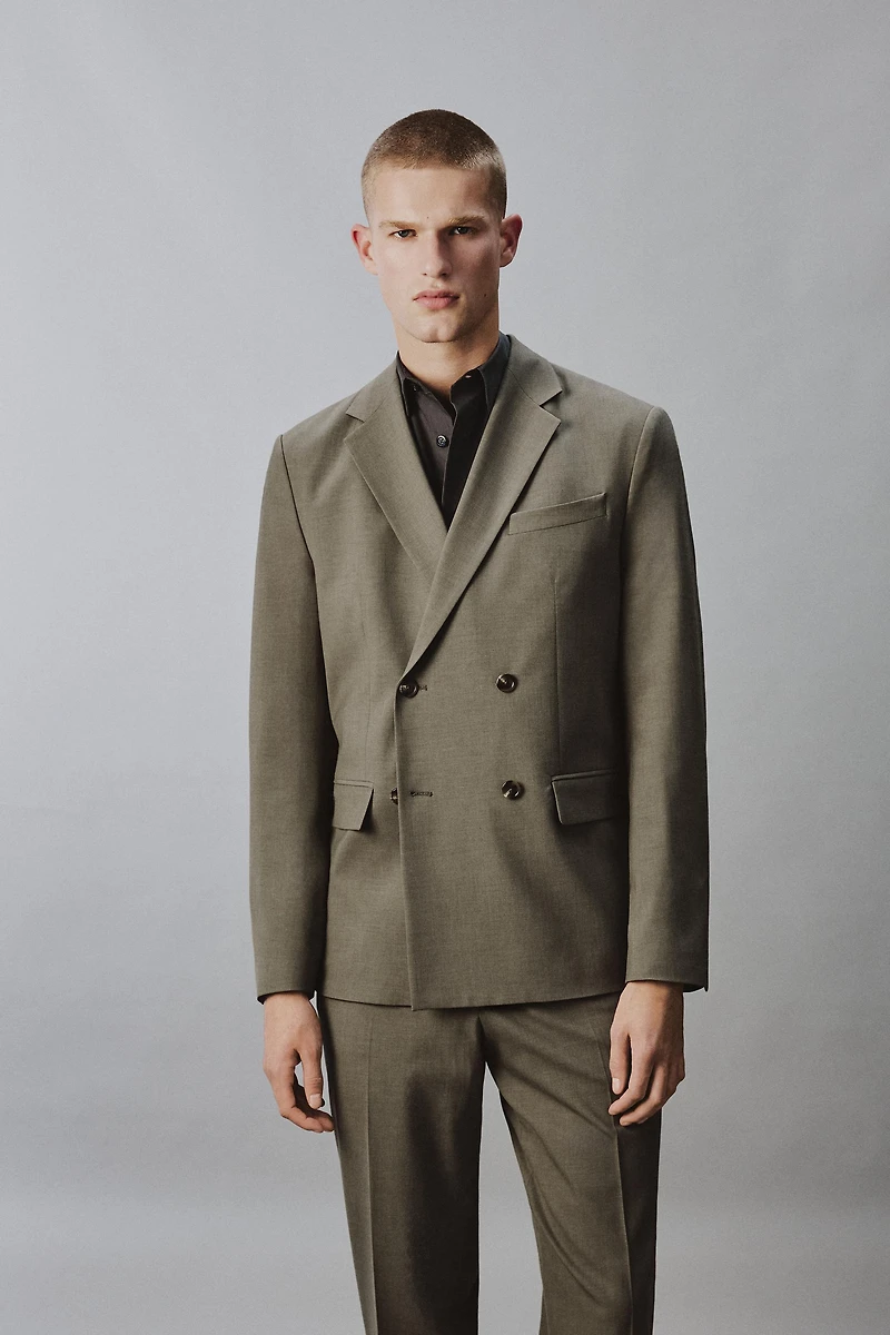 DOUBLE BREASTED SUIT JACKET
