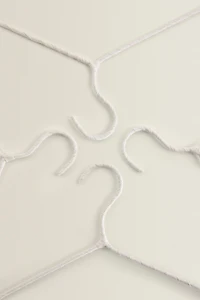 BEIGE COTTON AND LINEN HANGER (PACK OF 4)