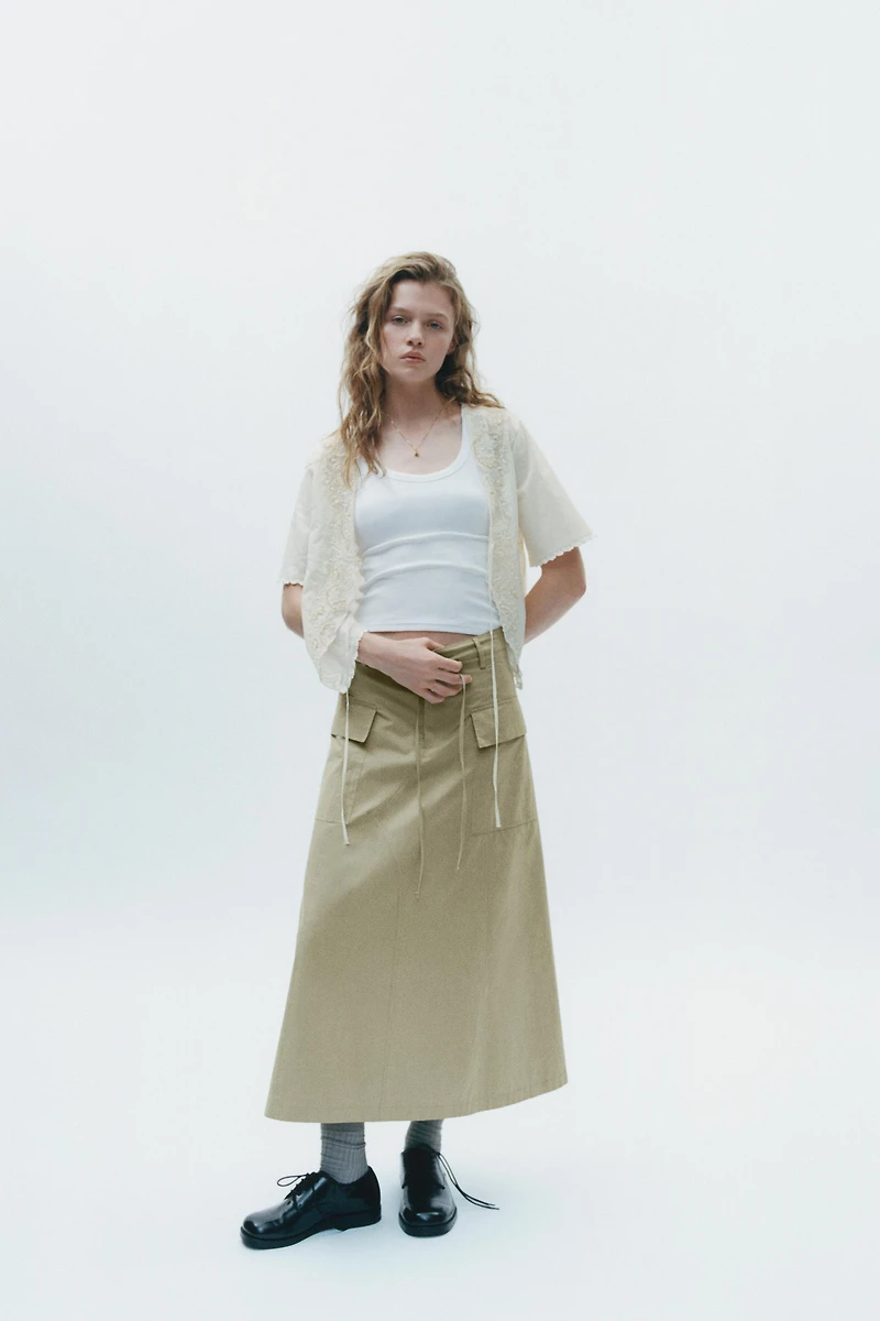 JUPE MIDI CARGO