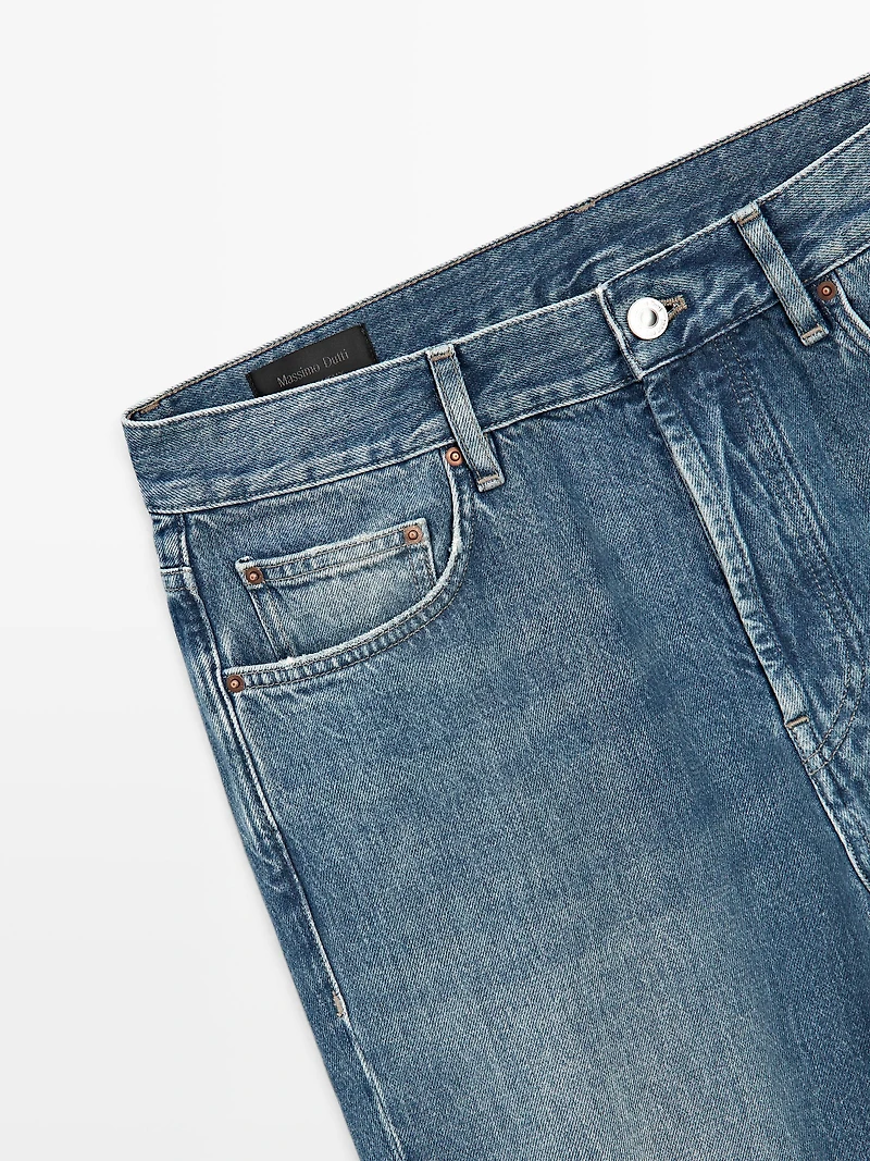 Straight-leg jeans