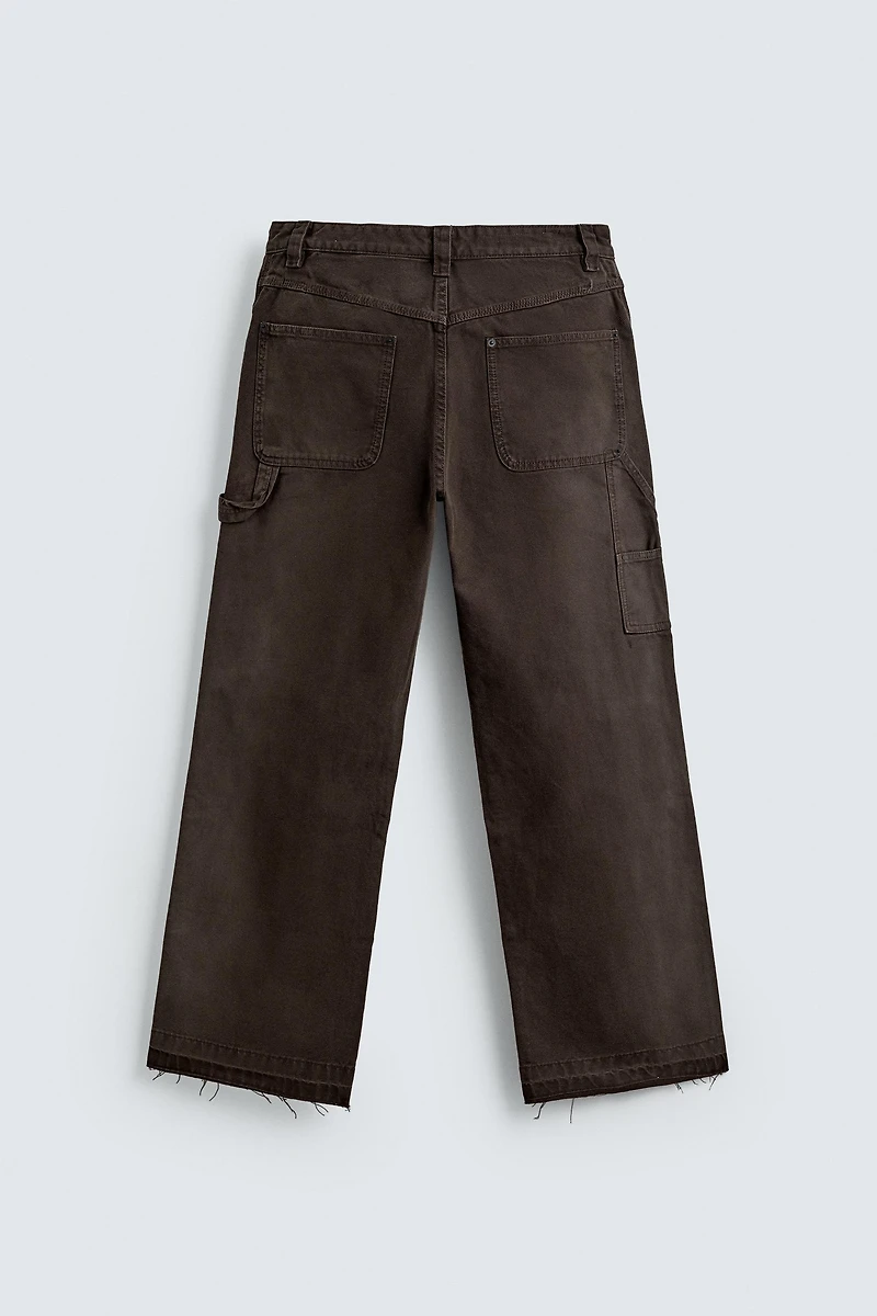 RELAXED FIT CARPENTER POCKET PANTS