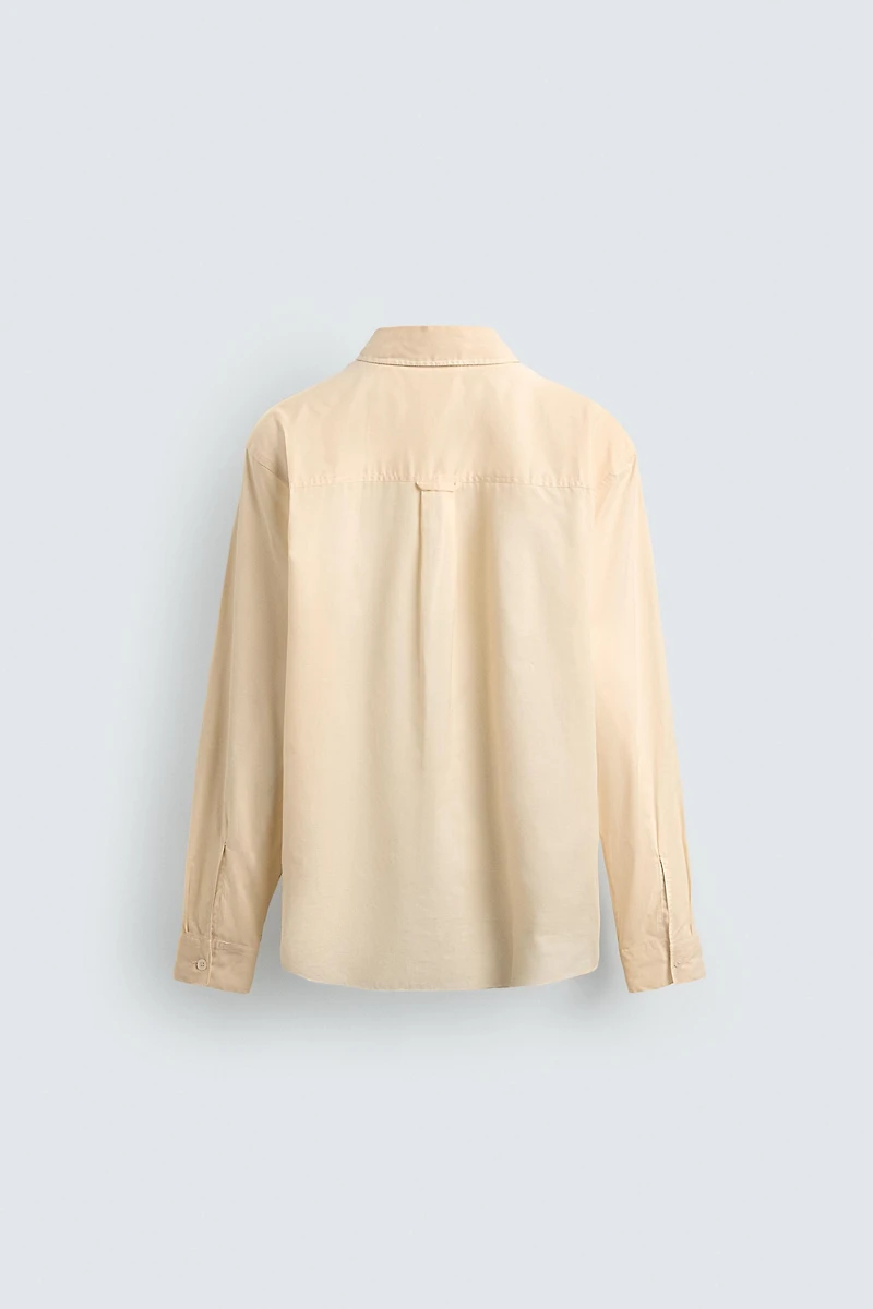 CHEMISE SEMI-TRANSPARENTE COUPE DÉCONTRACTÉE