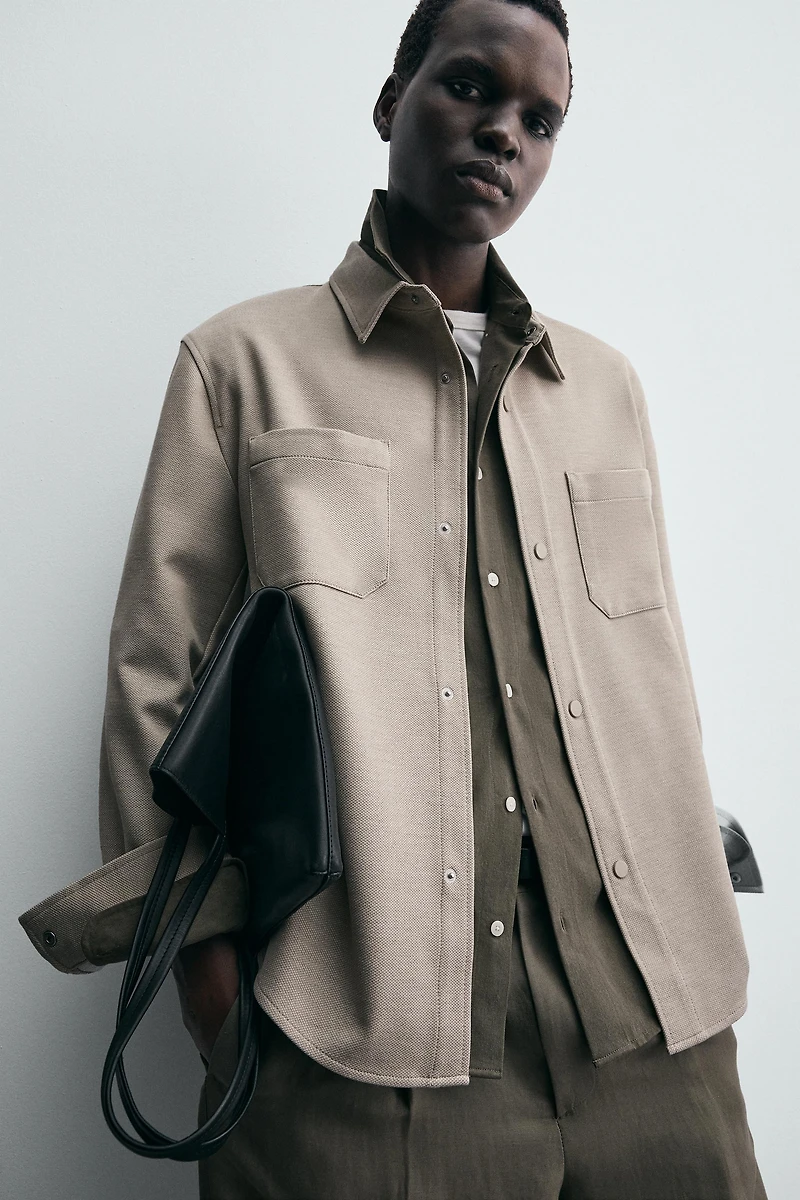 COMFORT TEXTURED OVERSHIRT