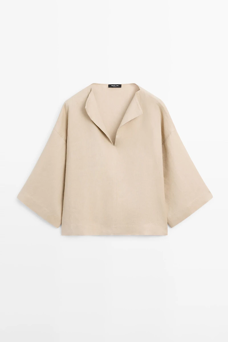 Flowing 100% linen blouse