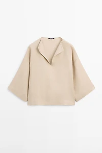 Flowing 100% linen blouse