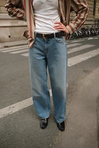 Z1975 MID-RISE STRAIGHT BELTED JEANS