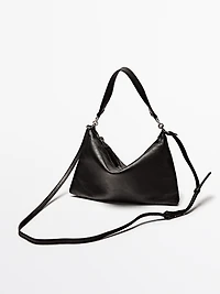 Small nappa leather bag with compartments