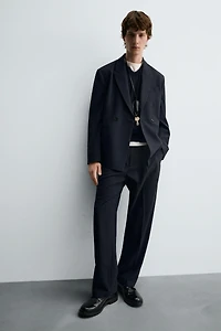 STRIPED SUIT PANTS