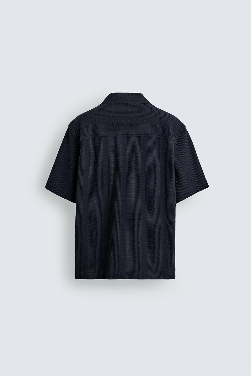 REGULAR FIT TEXTURED SHIRT