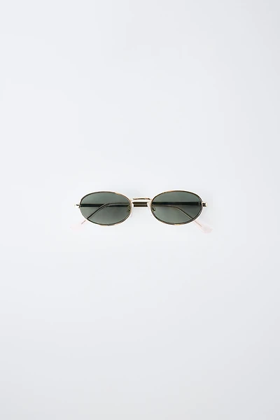 LUNETTES DE SOLEIL MÉTALLIQUES OVALES