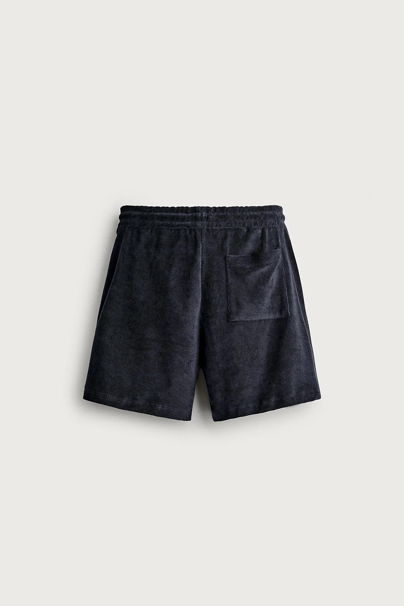 RELAXED FIT TERRY SHORTS