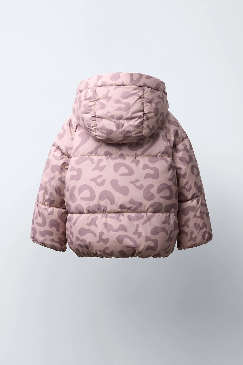 ANIMAL PRINT WATER REPELLENT COAT