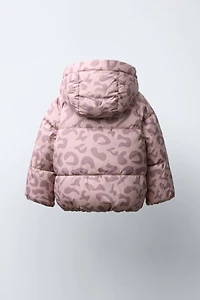 ANIMAL PRINT WATER REPELLENT COAT