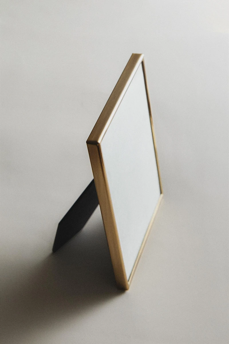 CADRE PHOTO MÉTAL DORÉ