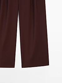 100% wool double darted trousers - STUDIO
