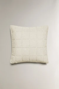 HOUSSE DE COUSSIN ÉDREDON COTON DÉLAVÉ (180 FILS)
