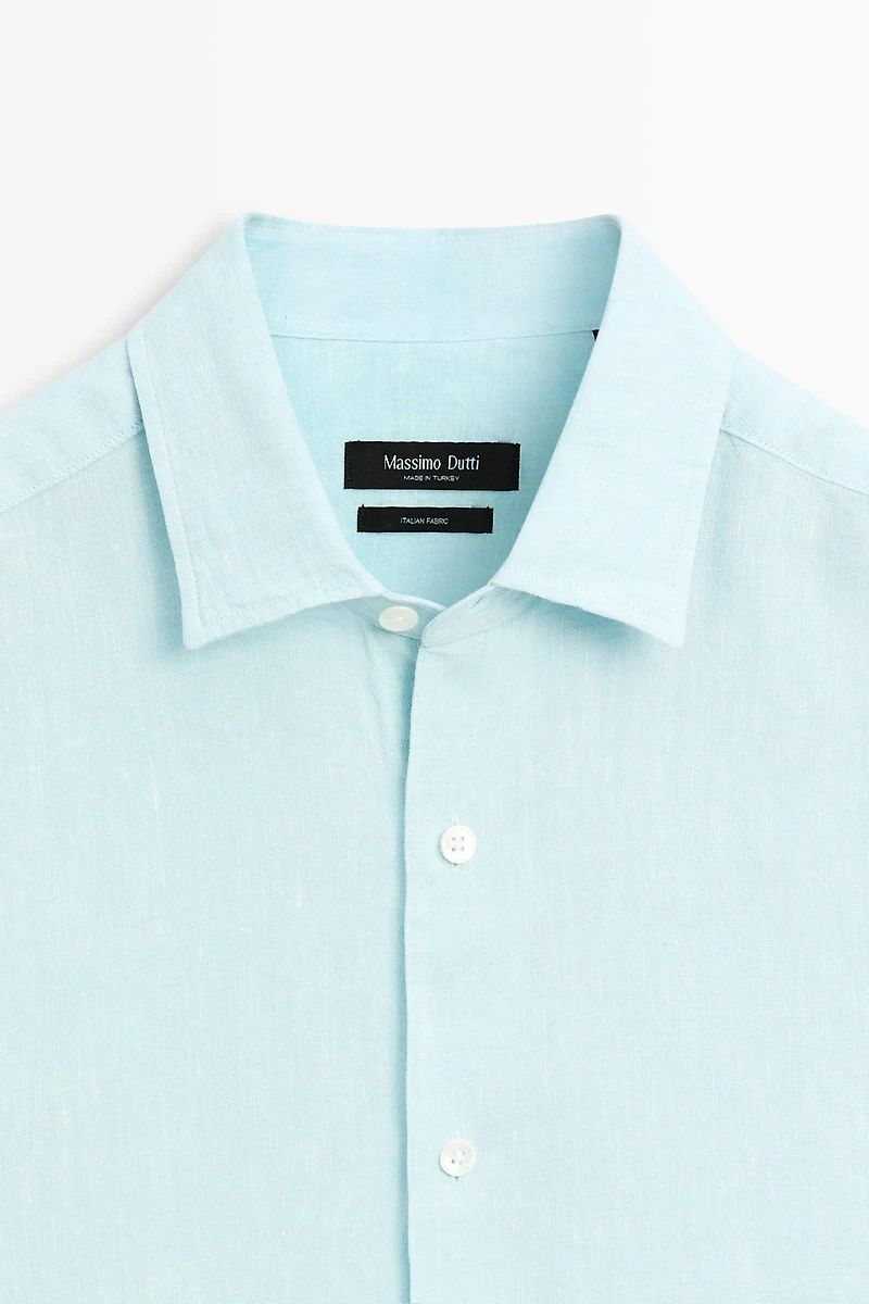 100% linen regular fit shirt