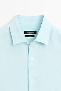 100% linen regular fit shirt