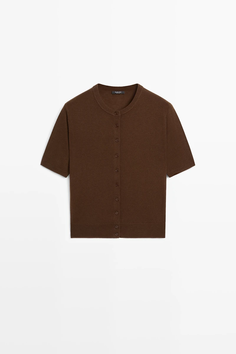 Short sleeve cardigan