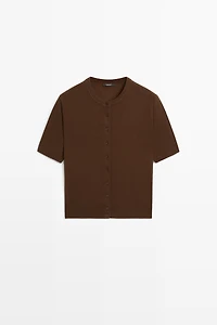 Short sleeve cardigan