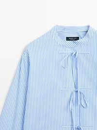 Chemise à rayures 100 % coton