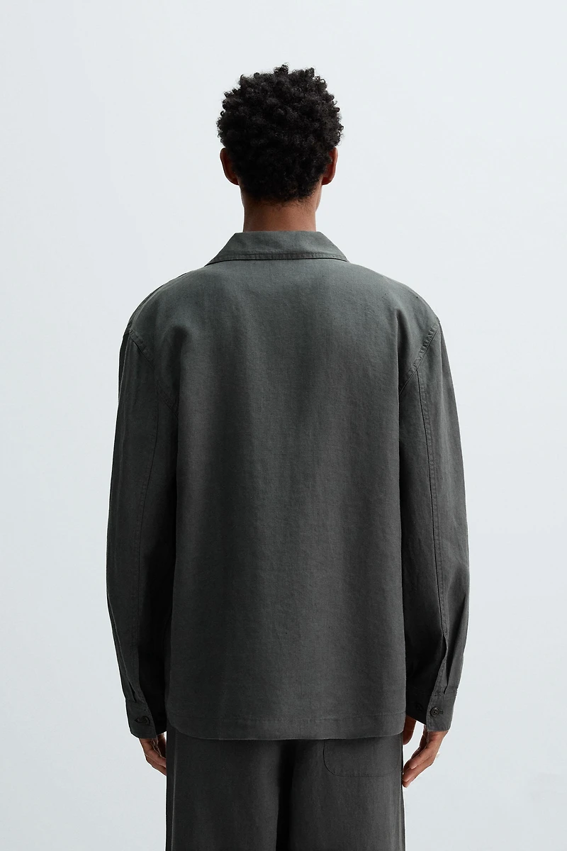 RELAXED FIT 100% HEMP OVERSHIRT