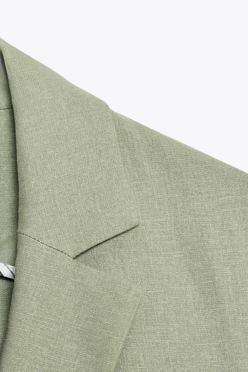 LINEN SHORT SLEEVE BLAZER