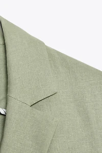 LINEN SHORT SLEEVE BLAZER