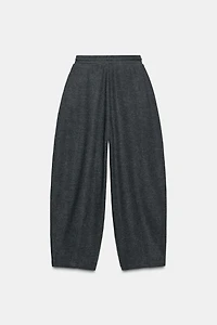 BALLOON RIBBED PANTS