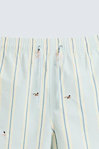 EMBROIDERED MID-LENGTH SWIMSUIT