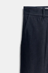 PANTALON DROIT AVEC LIN