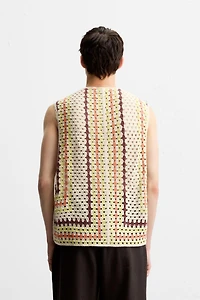 GILET STRUCTURE CROCHET