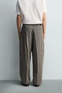 PANTALON RELAXED FIT À CARREAUX