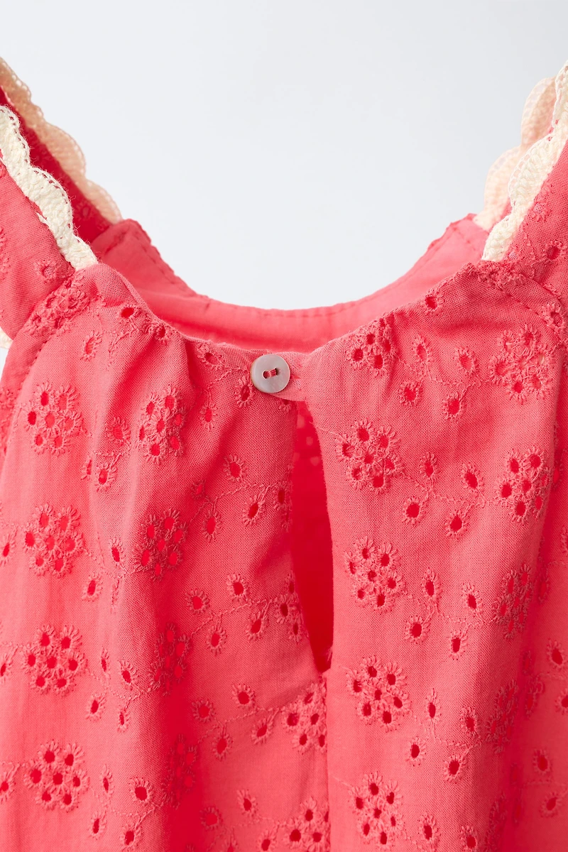 SHIFFLY EMBROIDERED LACE DRESS