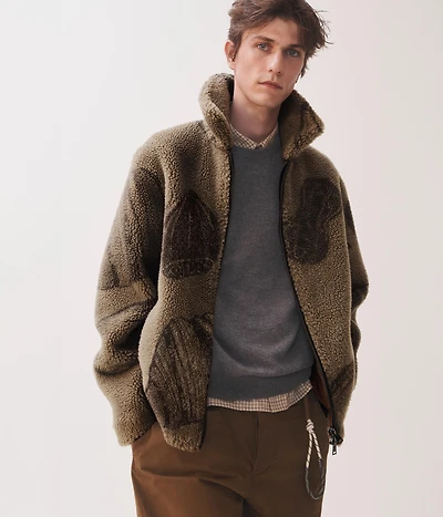 SURCHEMISE EN JACQUARD DE LAINE CEDRIC GROLET