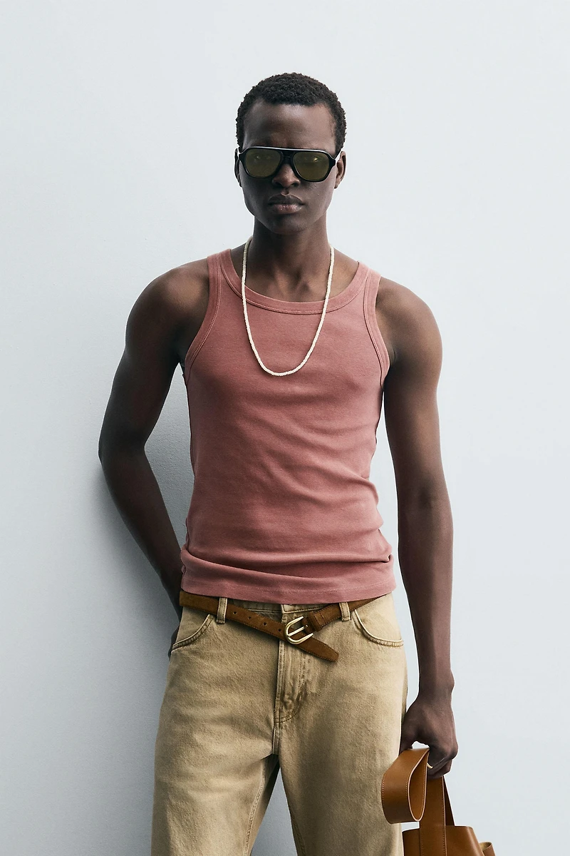 WASHED TANK T-SHIRT