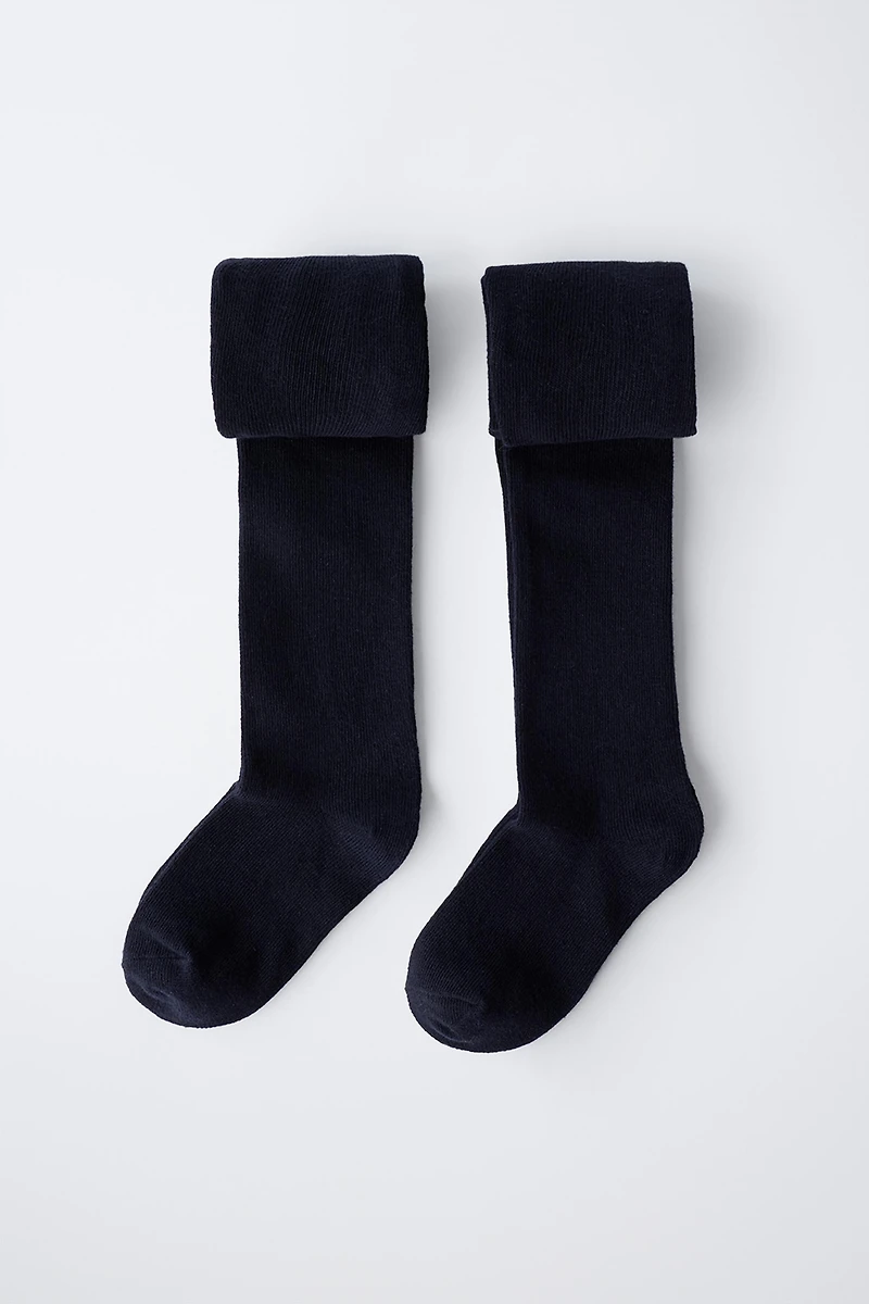 TWO-PACK OF PLAIN TIGHTS