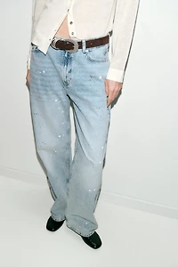 Z1975 LOOSE MID-RISE PAINT EFFECT JEANS