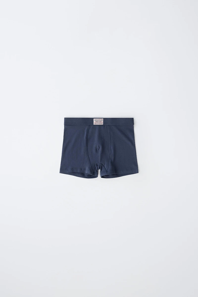 AGES 6-14 / FIVE-PACK OF LABEL BOXERS