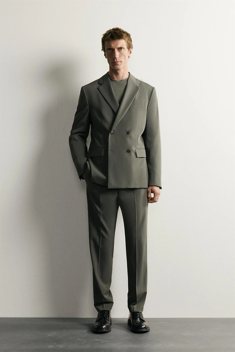 COMFORT DOUBLE BREASTED SUIT BLAZER